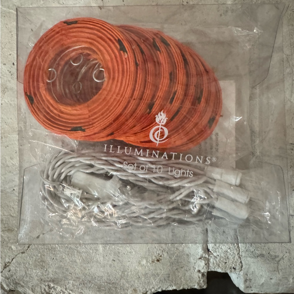 Vibrant Orange Party Lights